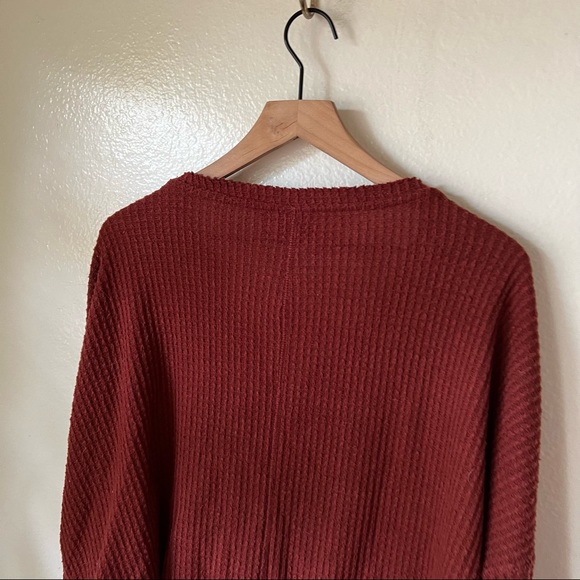 Urban Outfitters | Oversized Thermal Button Front Top - Picture 6 of 7